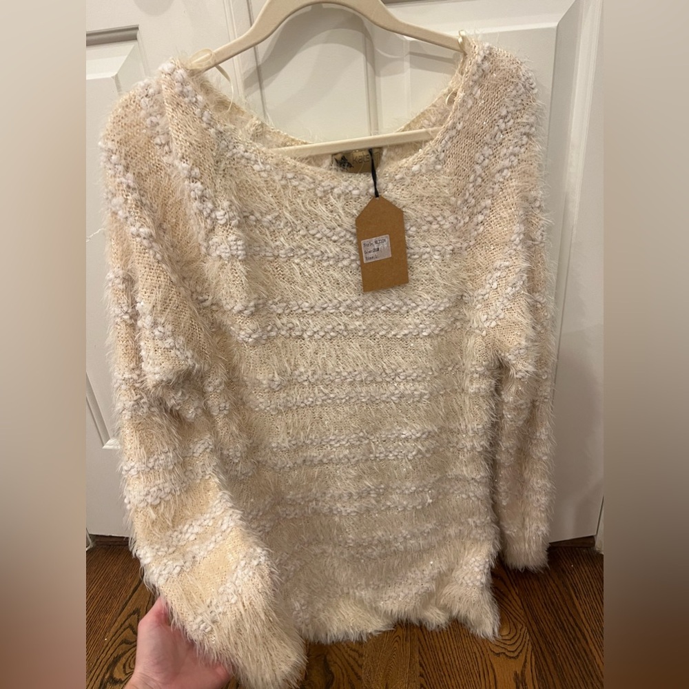 Large Soft + Long Cream Sweater - NWT